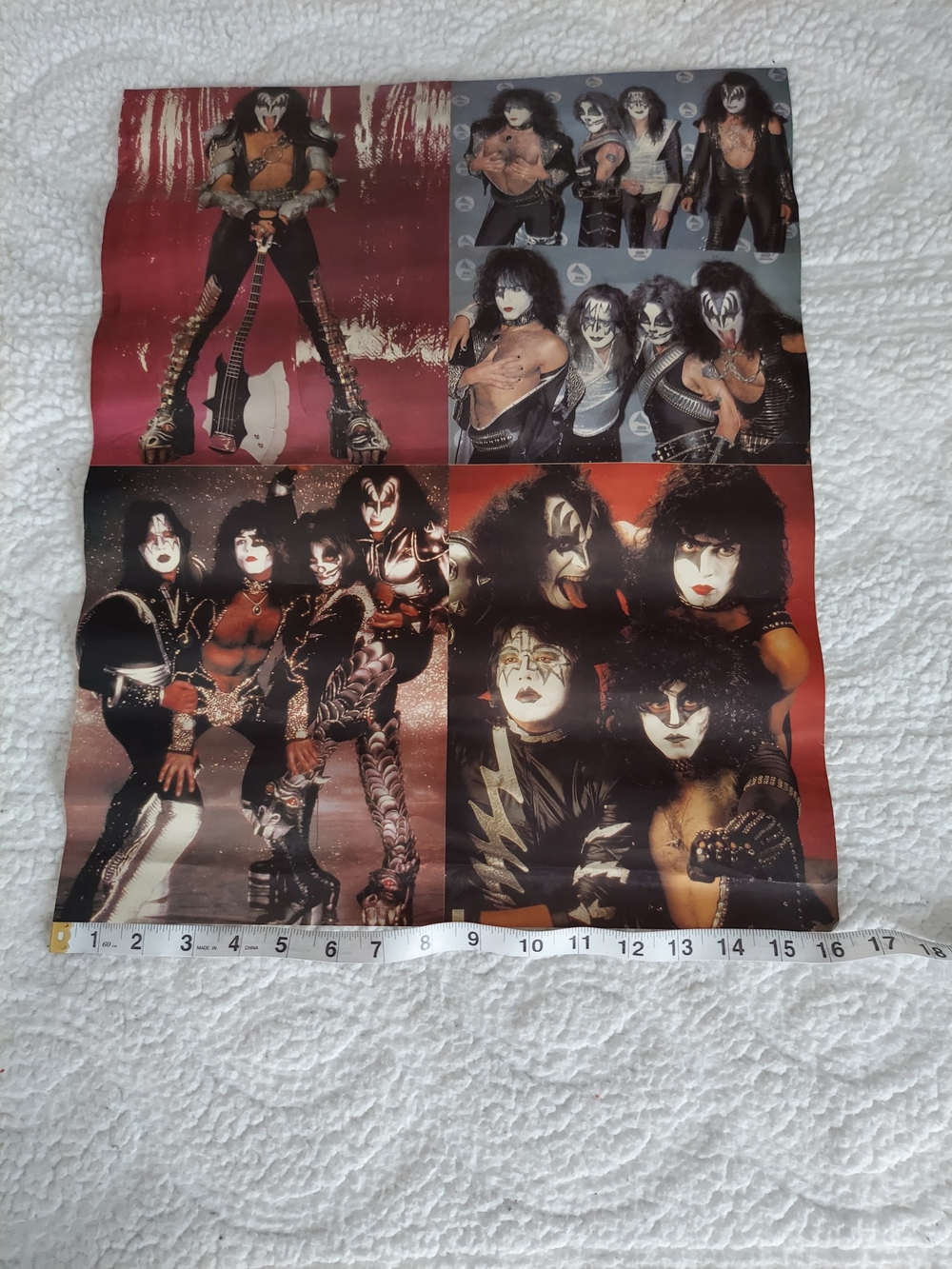 Kiss Band Collage Poster - Red, Black, Silver, Gold